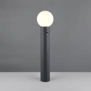 Veilampe Mures, antrasitt, høyde 80 cm, metall, sensor