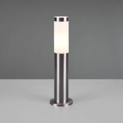 Sokkellampe Trioto, nikkelfarget, høyde 45 cm, stål