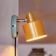 Dyberg Larsen vegglampe Ocean, karri/turkis, utstrekning 21 cm