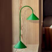 FRANDSEN LED-batteridrevet bordlampe Grasp, grønn, høyde 47 cm