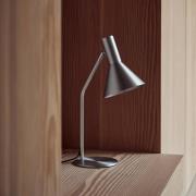 FRANDSEN Bordlampe Lyss, aluminiumsfarget, metall, 50 cm, E27