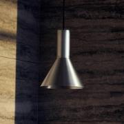 FRANDSEN Hengelampe Lyss, aluminiumsfarget, metall, Ø 18 cm, E27