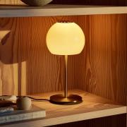 FRANDSEN Bordlampe Ball Glass, ravfarget, glass, 37 cm, E14