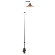 Bover LED-vegglampe Platet A/06, svart/terrakotta, 154 cm