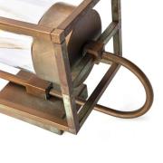 Cubic³ 3362 utendørs vegglampe antikk messing/klar
