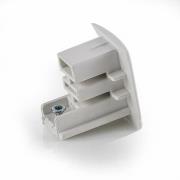 Sluttstykke for 3-fase strømskinne Noa, hvit