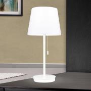 Ludwig bordlampe med USB-port hvit
