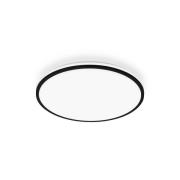 Pulap A taklampe, svart, Ø 33 cm, plast