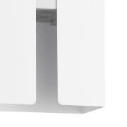 Utendørs LED-vegglampe Briscola, hvit, høyde 20 cm metall, CCT