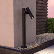 LED-veilampe Fossignano, høyde 70 cm, svart, metall med 2 lyskilder.