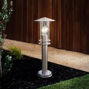 Sokkellampe Lisio, stålfarge, høyde 50 cm, stål