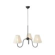 Hengelampe Veya, beige, lin, Ø 90 cm, E14