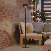 Solar-LED-terrasselampe Roccanova-L, grønn, høyde 120 cm