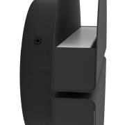 Utendørs LED-vegglampe Vascella, svart, Ø 18 cm, metall