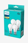 Philips4-pk LED E27 Normal Frost 60Lyspærer & glødepærerFra Homeroom