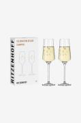 RitzenhoffChampagneglass Celebration Deluxe 2-pakningTransparentVingla...