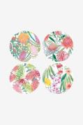 Maxwell & WilliamsGlassbrikker Native Blooms 4-pkHvitBar- & drinktilbe...