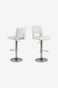 NORDFORMSylvia barstol 2-pakningSølvBarstoler & -krakkerFra Homeroom