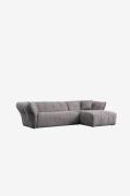 Hanah HomeHjørnesofa Boxer RightGråSofaerFra Homeroom