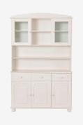 Loft24Buffet med 3 dører, 2 glassdører og 3 skuffer MetteHvitKommoderF...