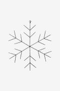 Star TradingDekorasjon Niva snøfnugg 56cmSvartJulepyntFra Homeroom
