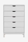 Loft24Kommode Post 5 skufferHvitKommoderFra Homeroom