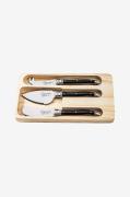 Laguiole Style de VieOstekniver Set 3SvartBestikkFra Homeroom