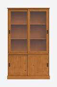 Loft24Harry Vitrine med 2 tredører og 2 glassdører i furuBeigeSkapFra ...