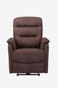 Loft24Coullon Lenestol med elektrisk funksjon MikrofiberBrunLenestoler...