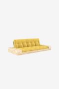 KarupBase Sovesofa m. 2 sidebokser Tre-seterGulSovesofaerFra Homeroom