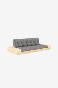 KarupBase Sovesofa m. 2 sidebokser Tre-seterGråSovesofaerFra Homeroom