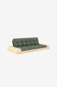 KarupBase Sovesofa m. 2 sidebokser Tre-seterGrønnSovesofaerFra Homeroo...
