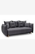 Hanah Home3-seters sovesofa PuffySvart3-seters sofaerFra Homeroom