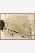 MalerifabrikkenDesign Painting / Cloudline / 120x90 Cm / Eik rammeBeig...