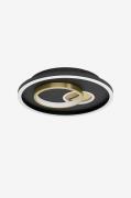 EGLOVegg/taklampe Tiriolo RoundSvartTaklamperFra Homeroom