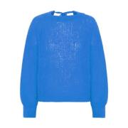 Blå American Dreams Toga Back Tie Pullover Sky Blue Genser