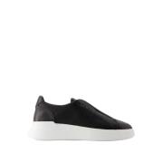 Hvit Skinn Slip On Sneakers - H580