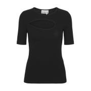 Sort Rib Cut Out T-Shirt