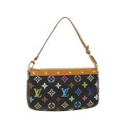 Pre-owned Svart lerret Louis Vuitton tilbehør veske