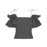 Grå Dilvia Off-Shoulder Top