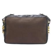 Pre-owned Brunt skinn Loewe Crossbody veske