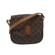 Pre-owned Brunt lerret Louis Vuitton Saint Cloud