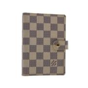 Pre-owned Grått lerret Louis Vuitton Agenda