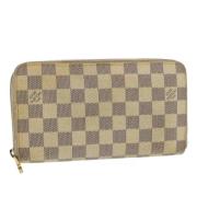 Pre-owned Hvitt lerret Louis Vuitton lommebok