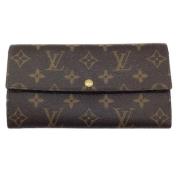 Brukt Brun Skinn Louis Vuitton Lommebok