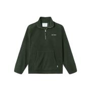 Grønn Duncan Pile Half-Zip Genser