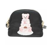 Teddy Bear Cake Print Clutch Veske