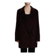 Bordeaux Corduroy Oversized Blazer Jakke