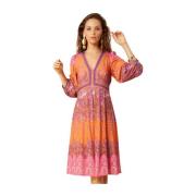 Oransje Hale Bob Fawn Jersey Dress Kjole