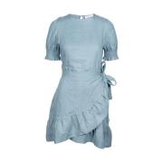 Ella&Il - Serena Linen Dress Dusty Teal